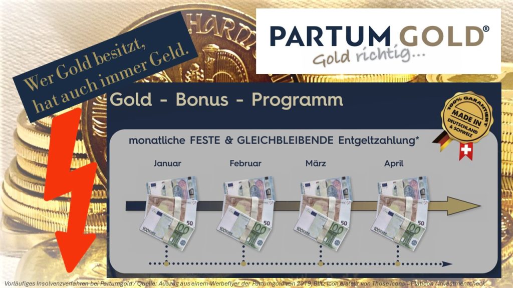 Der nächste Goldskandal: vorläufiges Insolvenzverfahren bei der Partumgold Deutschland GmbH